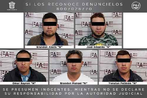 Presuntos halcones y narcomenudistas de Zinacantepec a proceso